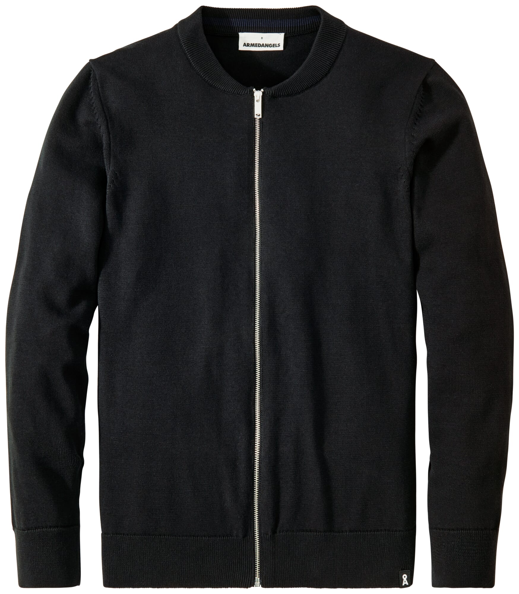 Men s cardigan with zip Black Manufactum