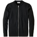 Men's cardigan with zip Black