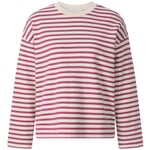 Damen-Sweatshirt gestreift Violett