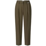 Ladies pleated trousers Olive