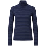 rullekraveshirt til kvinder Mørkeblå-azurblå