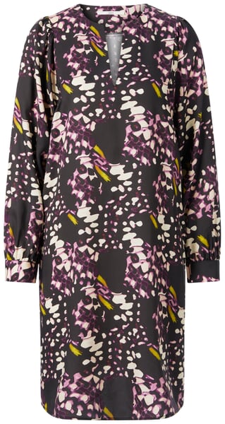 Robe femme imprimée Noir-violet