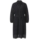 Robe en dentelle pour femme Noir