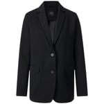 Blazer i jersey til damer Sort