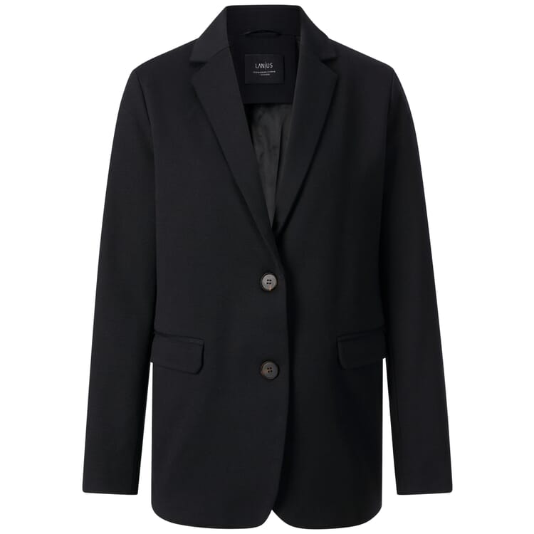 Ladies jersey blazer, Black