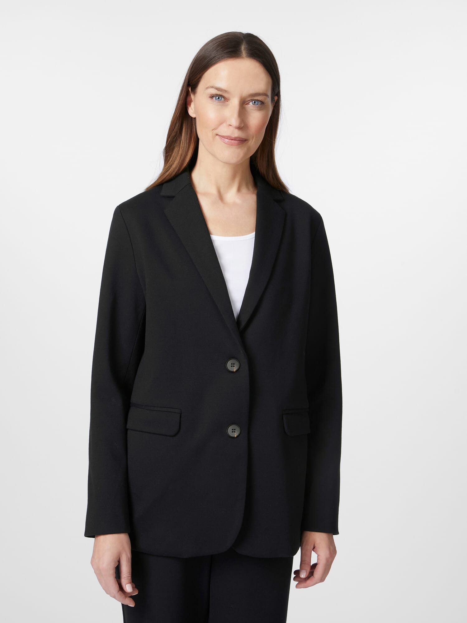 Ladies jersey blazer Black Manufactum