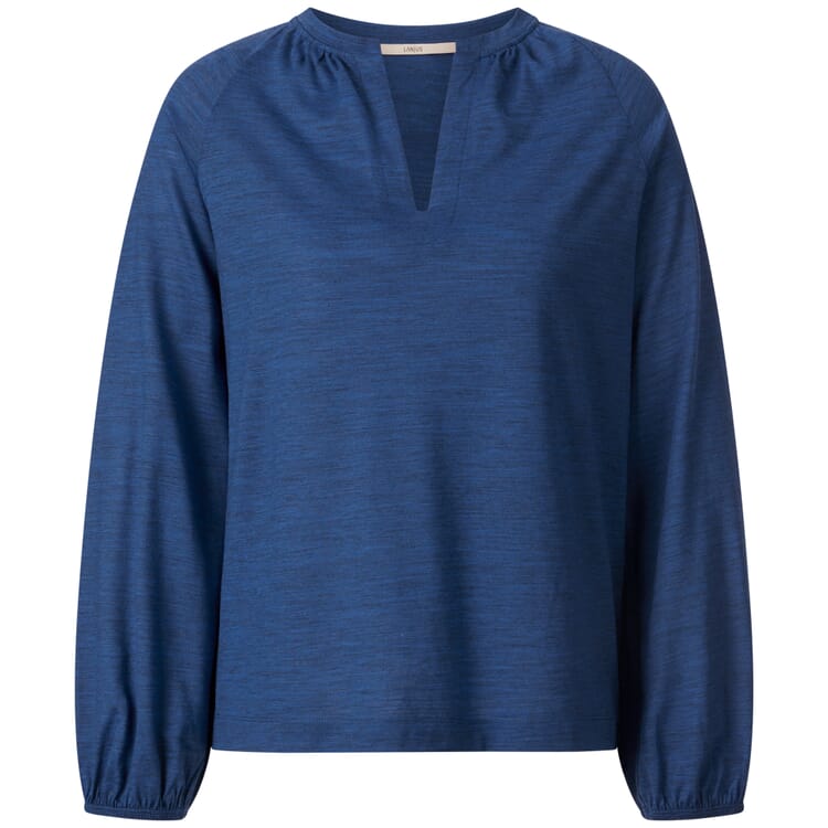 Damen-Blusenshirt, Kobaltblau