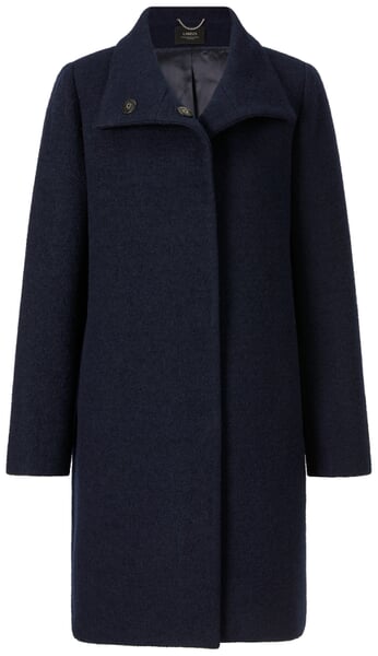 Damesjas van gewalkte wol Donkerblauw