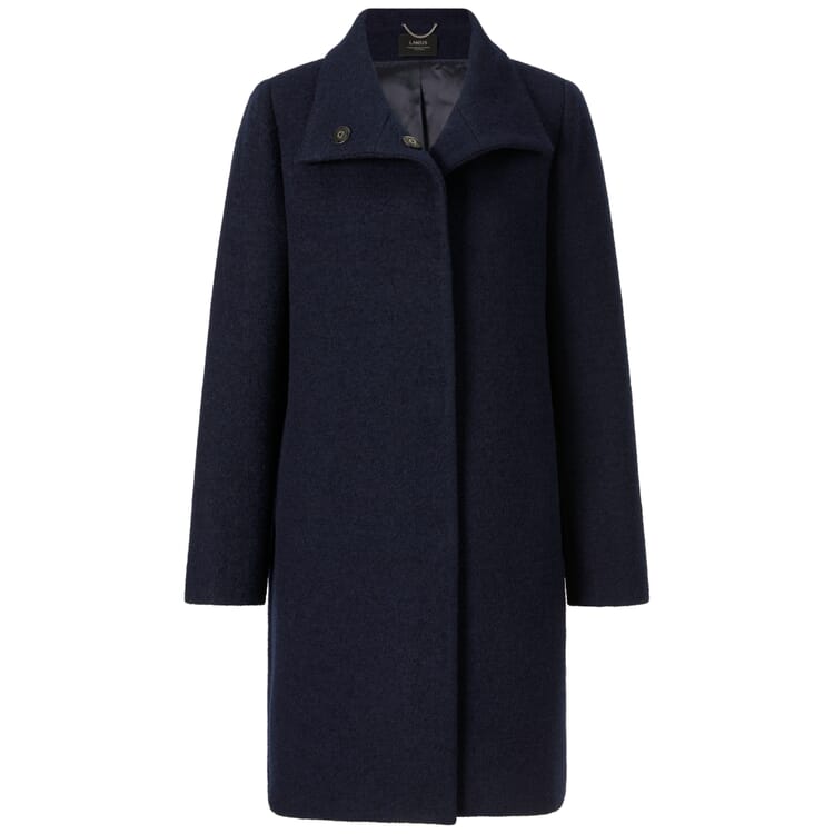 Manteau de laine pour femmes, Bleu foncé