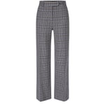 Pantaloni marlene a quadri da donna Multicolore
