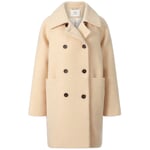 Cappotto bouclé da donna Beige