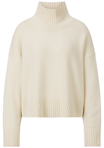 Pull femme oversize Crème