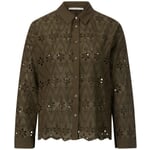 Women's blouse lace Olive