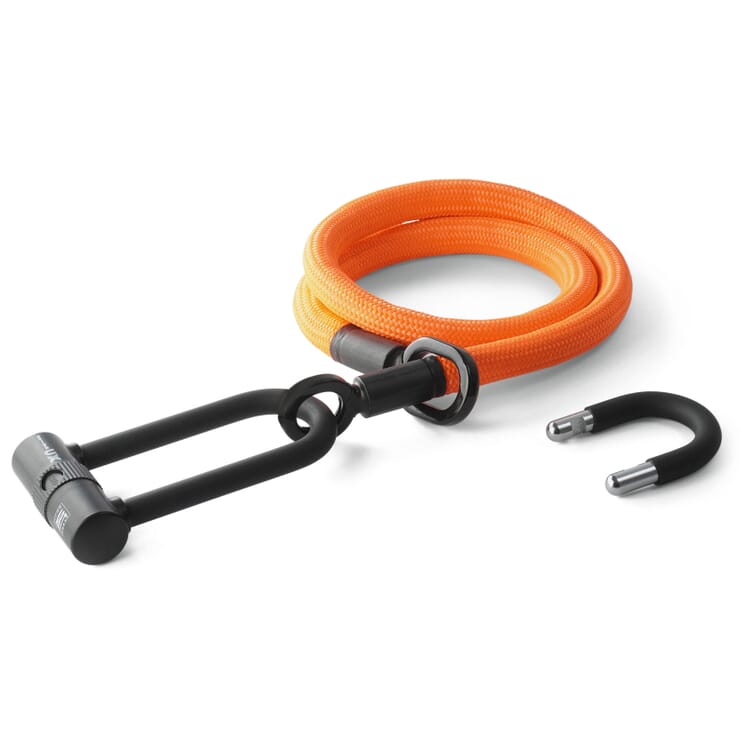 Eyelet U/X wheel lock, Orange
