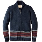 Veste en tricot pour hommes Folk Bleu