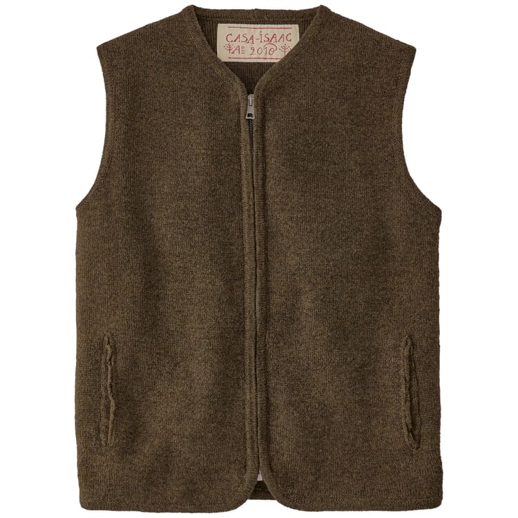 Men knitted vest, Olive