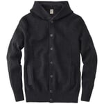 Men's cardigan with hood Dark gray