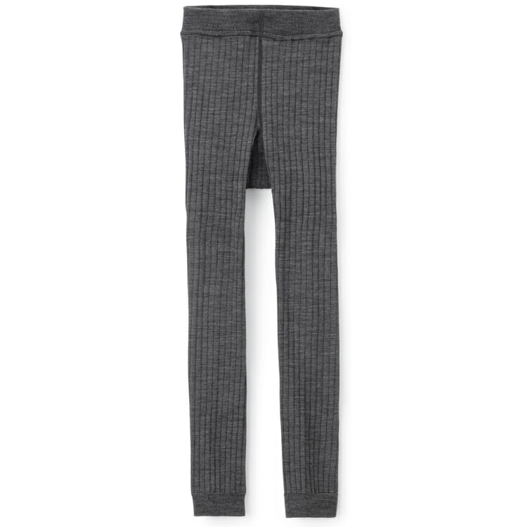 Children's leggings merino wool, Dark gray