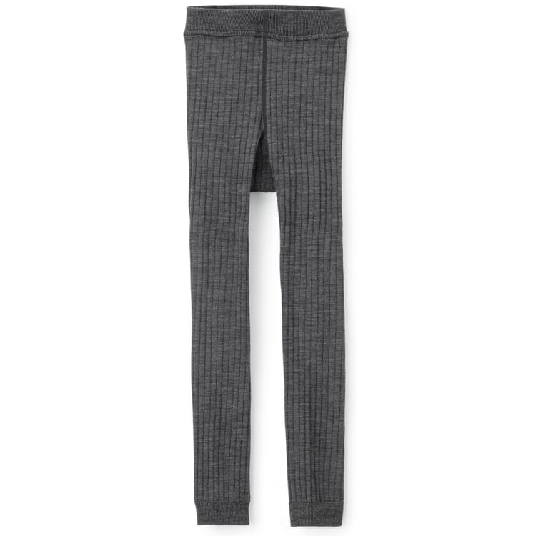 Leggings pour enfants en laine mérinos, Gris foncé