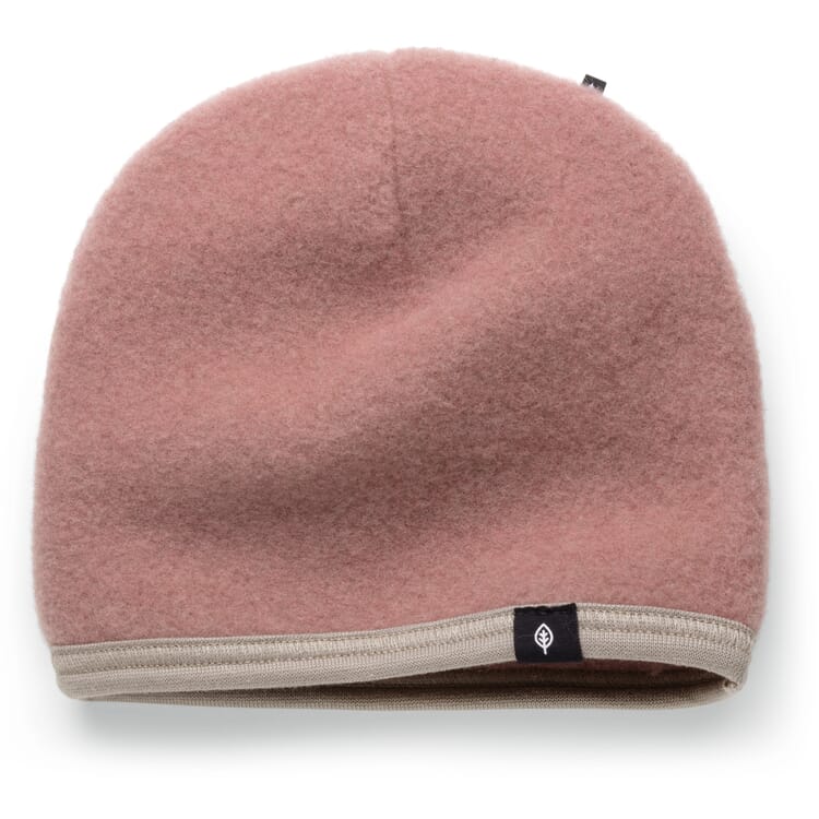 Children's hat wool fleece, Rosé