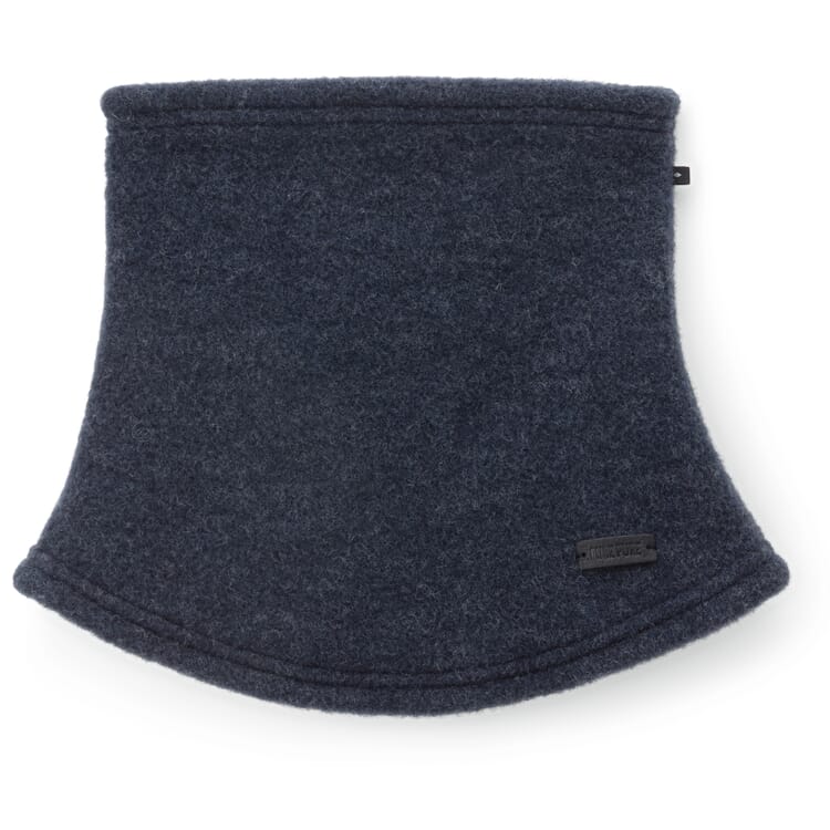 Children's slip-on scarf wool fleece, Dark blue