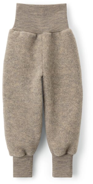 Kinder-Schlupfhose Schurwollfleece Braunmelange