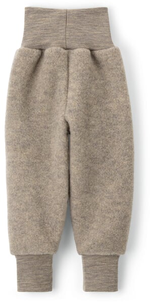 Kinder-Schlupfhose Schurwollfleece Braunmelange