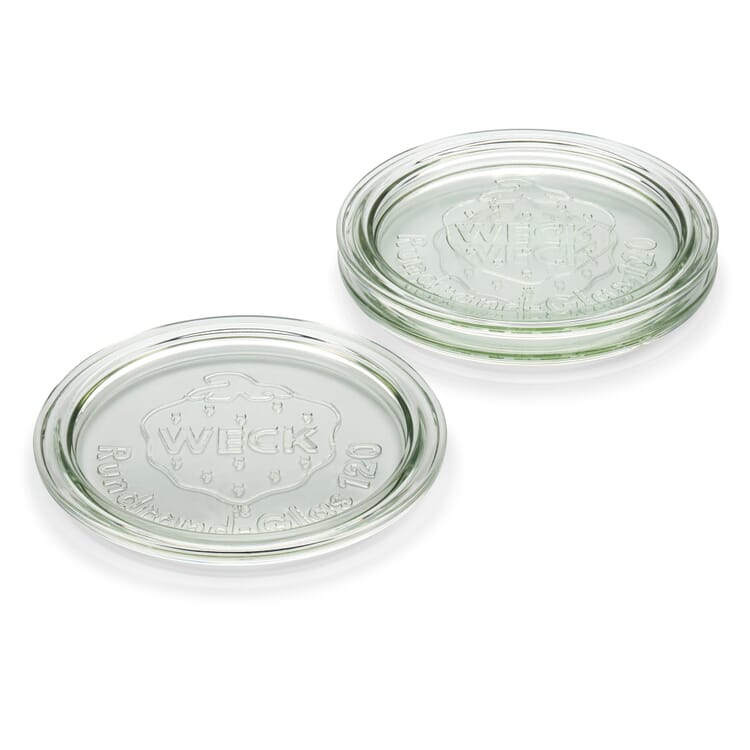 Vaisselle en verre gastro Weck, 3x couvercle 120mm