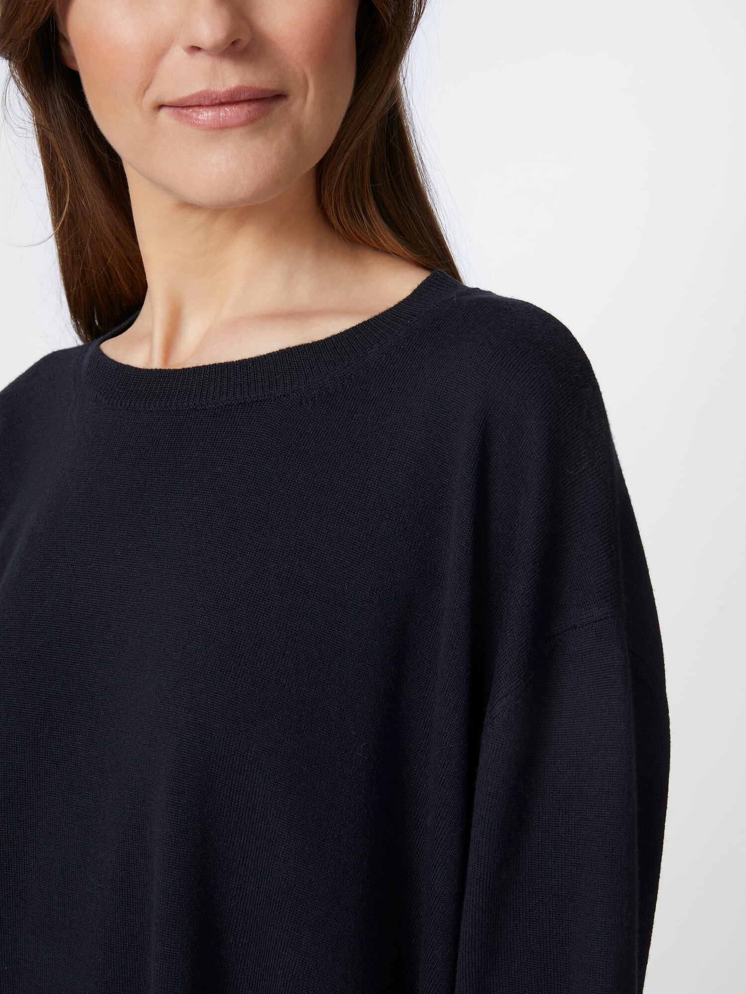Damenpullover Oversize, Dunkelblau | Manufactum