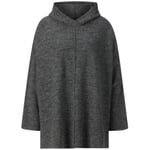 Ladies knitted hoodie Grayish