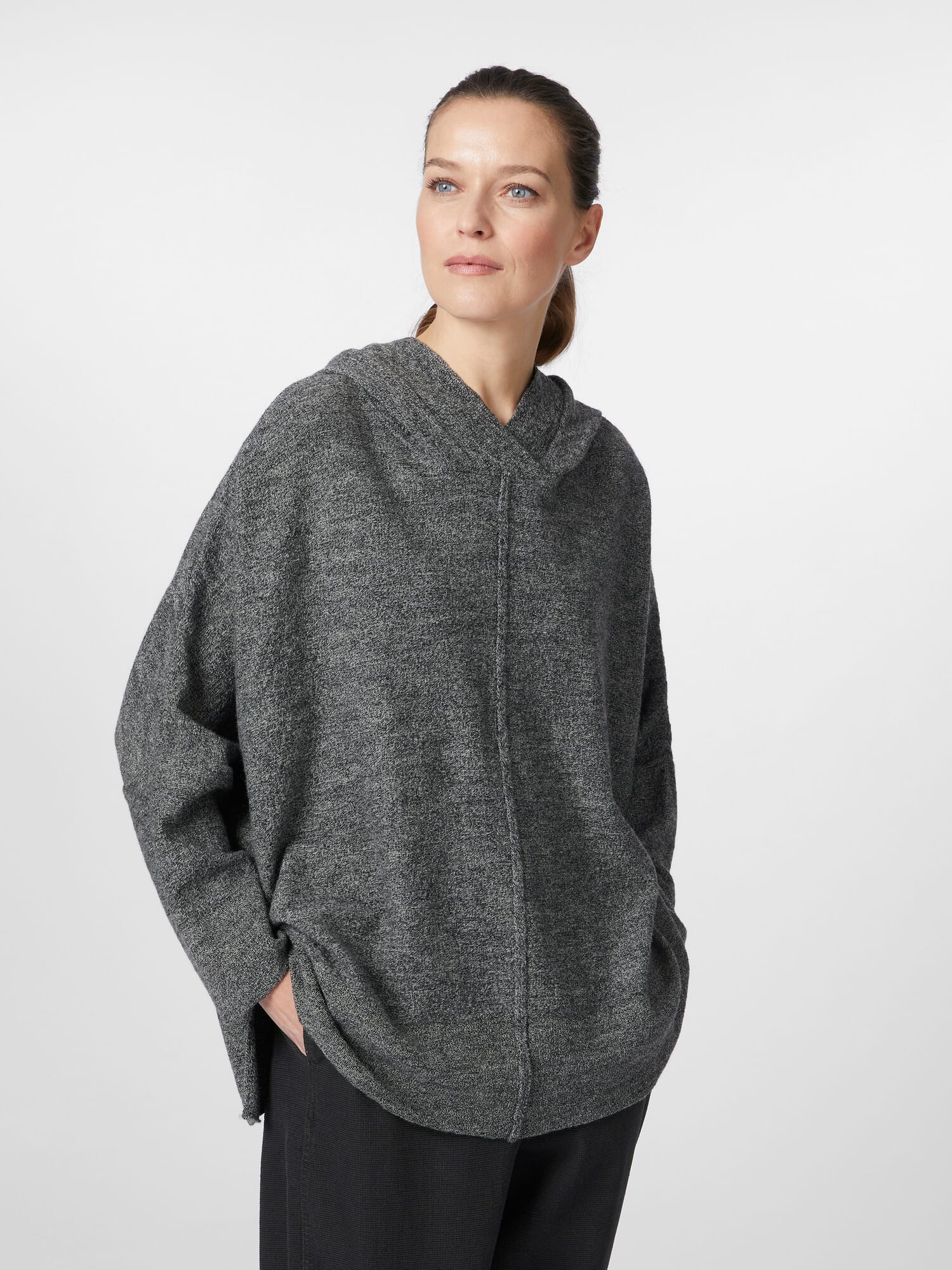 Gebreide hoodie dames sale