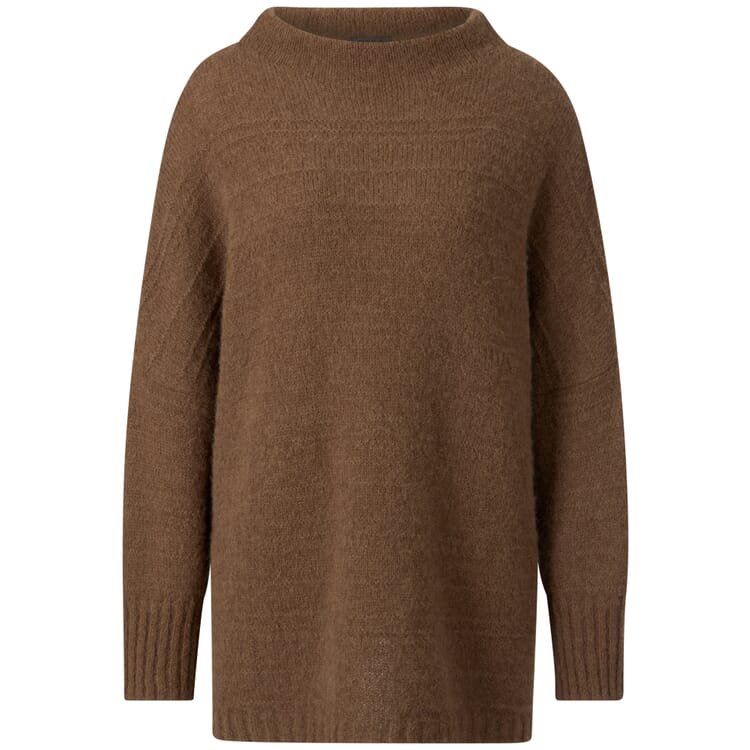 Trøje med rund hals til damer, Brown