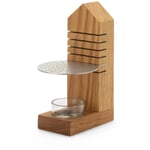 Height-adjustable incense burner oak wood