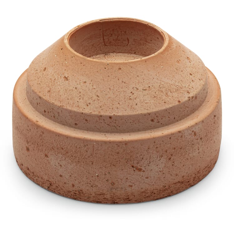 Hoff terracotta candle holder stackable, Raw rose