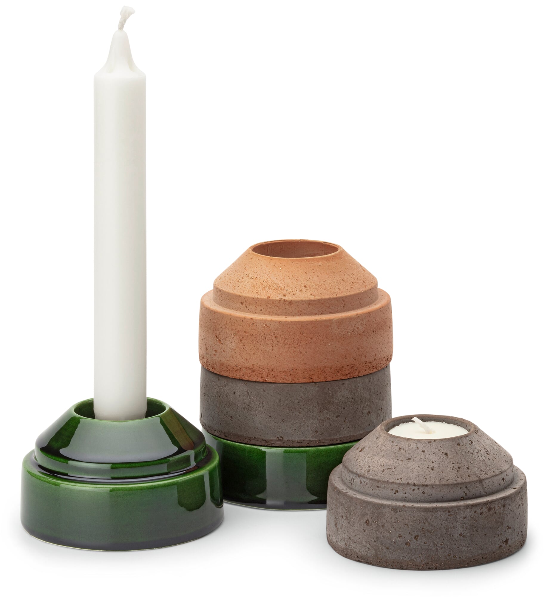 CeleBig® Kaarsenhouders set van 6 | theelichthouder zwart | kandelaar zwart | kaarsenonderzetter rond | kandelaar rond | elegante afwerking | cadeauartikel | tijdloos cadeau