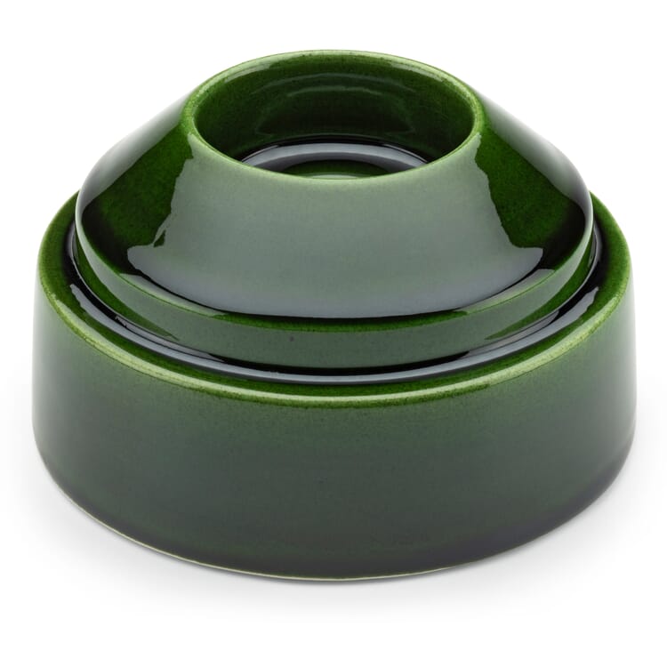 Hoff portacandele in terracotta impilabile, Verde smeraldo lucido