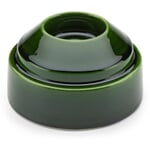 Hoff terracotta candle holder stackable Shiny emerald green