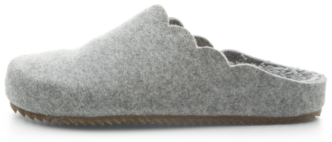 Ladies felt slipper Light gray