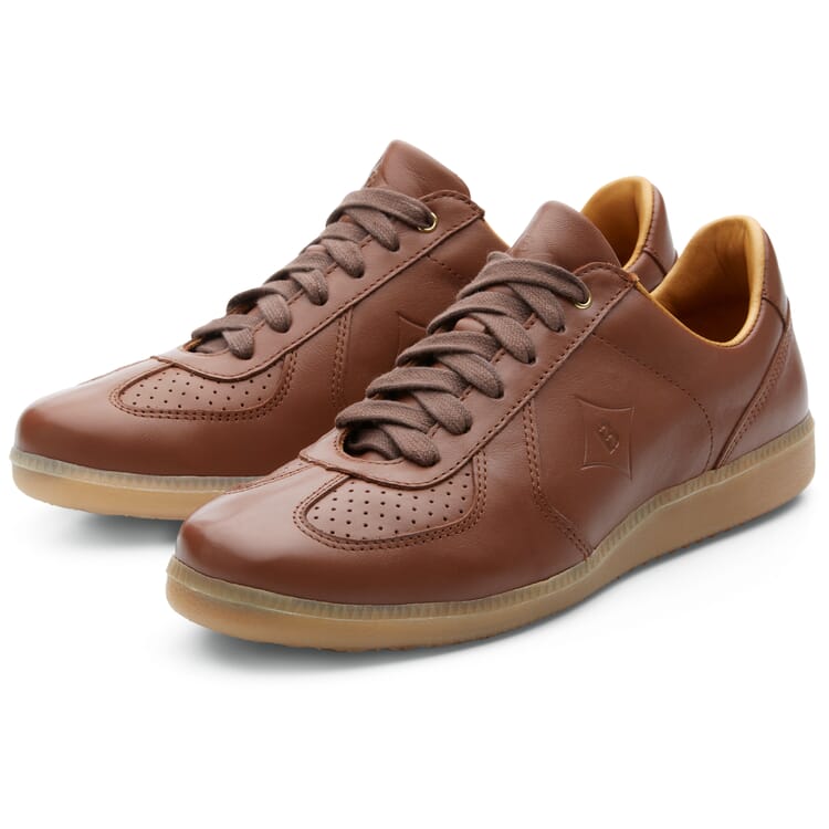 Zapatillas de piel de vaca para hombre, Marrón