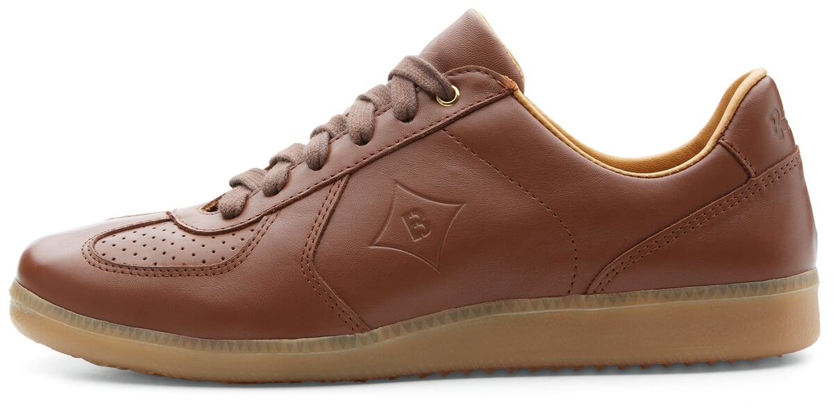 Herren-Sneaker Rindleder Braun