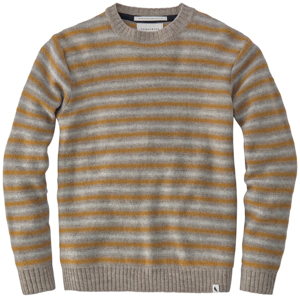 Herren-Strickpullover Natur-Ocker
