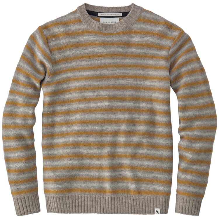 Mens Knit Sweater, Natural ochre