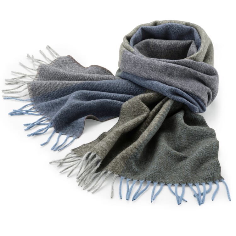 Men's plaid scarf, blue-green
