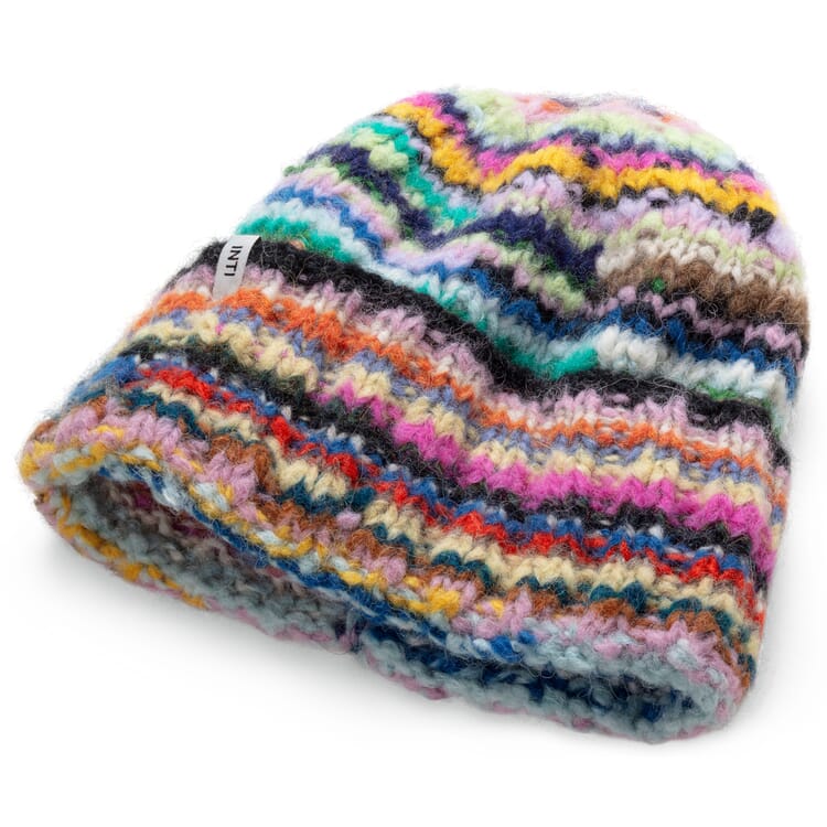Cappello unisex in maglia, multicolore