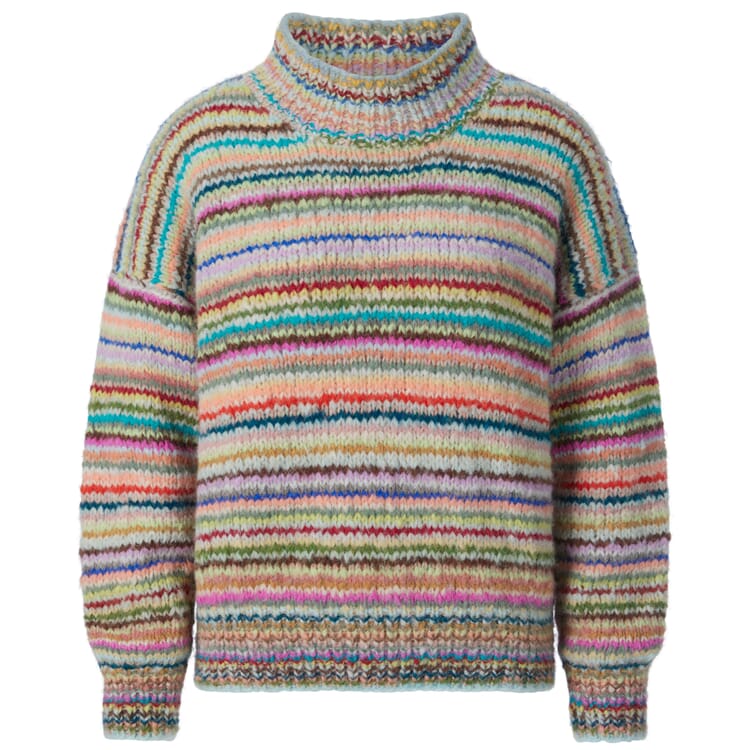 Pull-over en maille pour femme, Multicolore