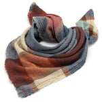 Wool-cashmere women's scarf, fall tones