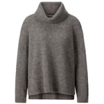 Pull à col roulé pour femme Gris