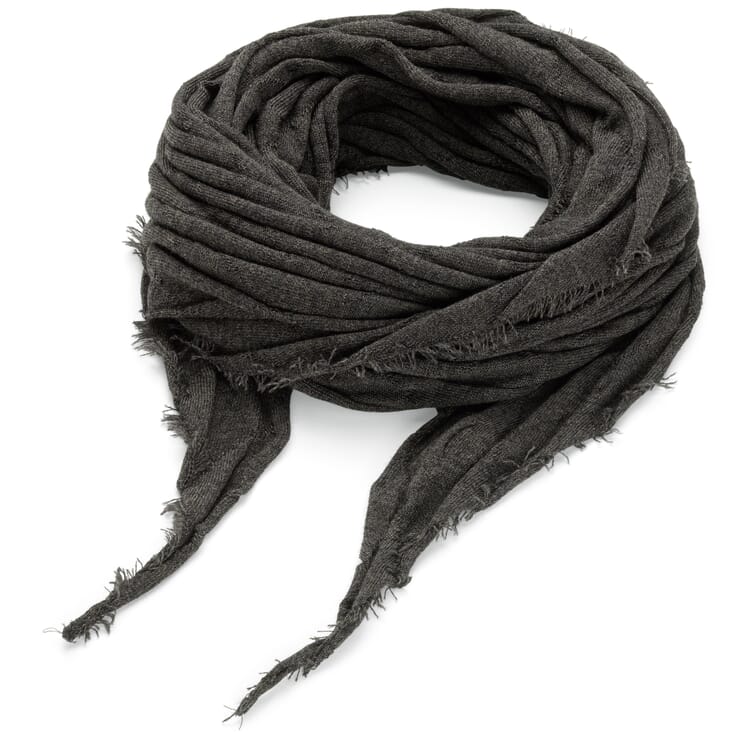 Men's scarf wool, graphite
