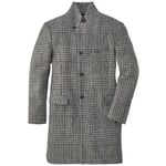 Men's coat patterned Graphite light gray