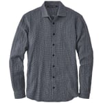 Men's shirt patterned Graphite light gray